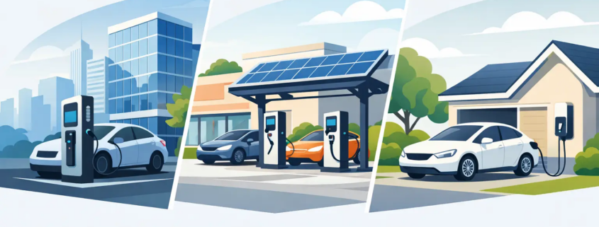 EV Charging Infrastructure Comparison for Properties